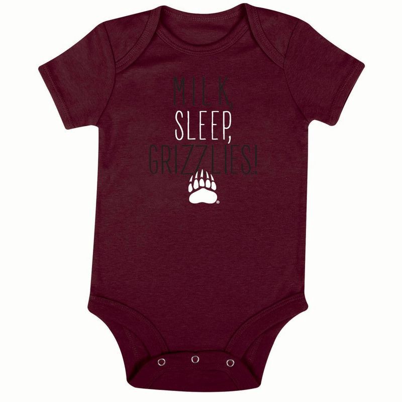 slide 2 of 4, NCAA Montana Grizzlies Infant Toddler Boys' 3pk Bodysuit - 0-3M, 3 ct