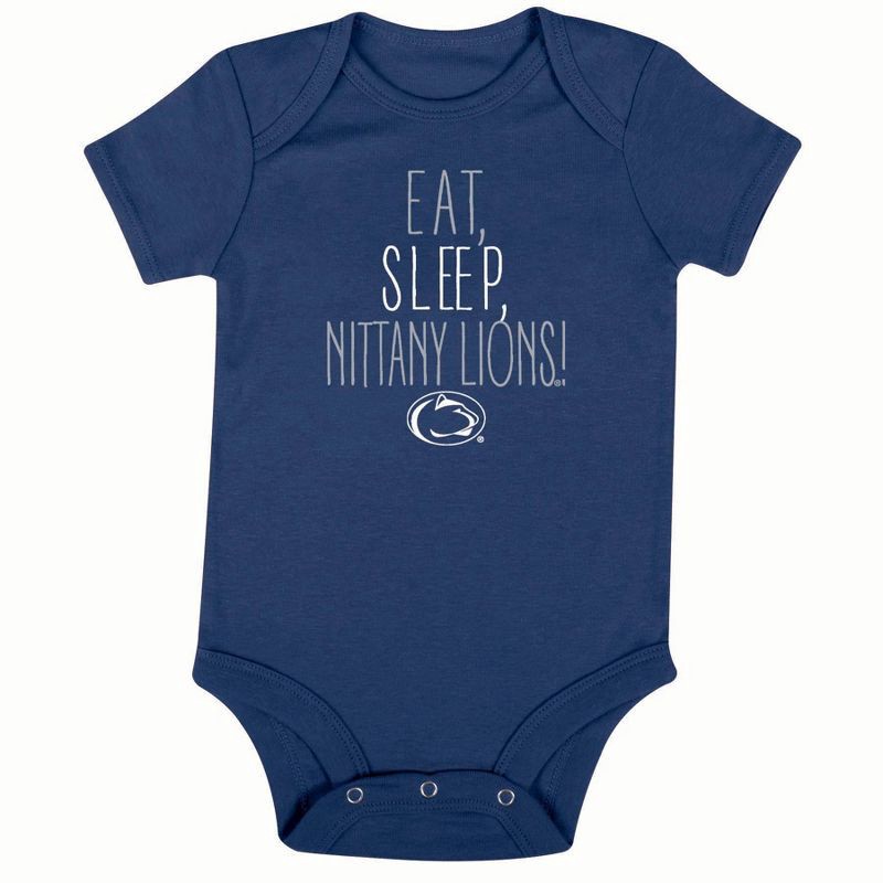 slide 2 of 4, NCAA Penn State Nittany Lions Infant Toddler Boys' 3pk Bodysuit - 6-9M, 3 ct