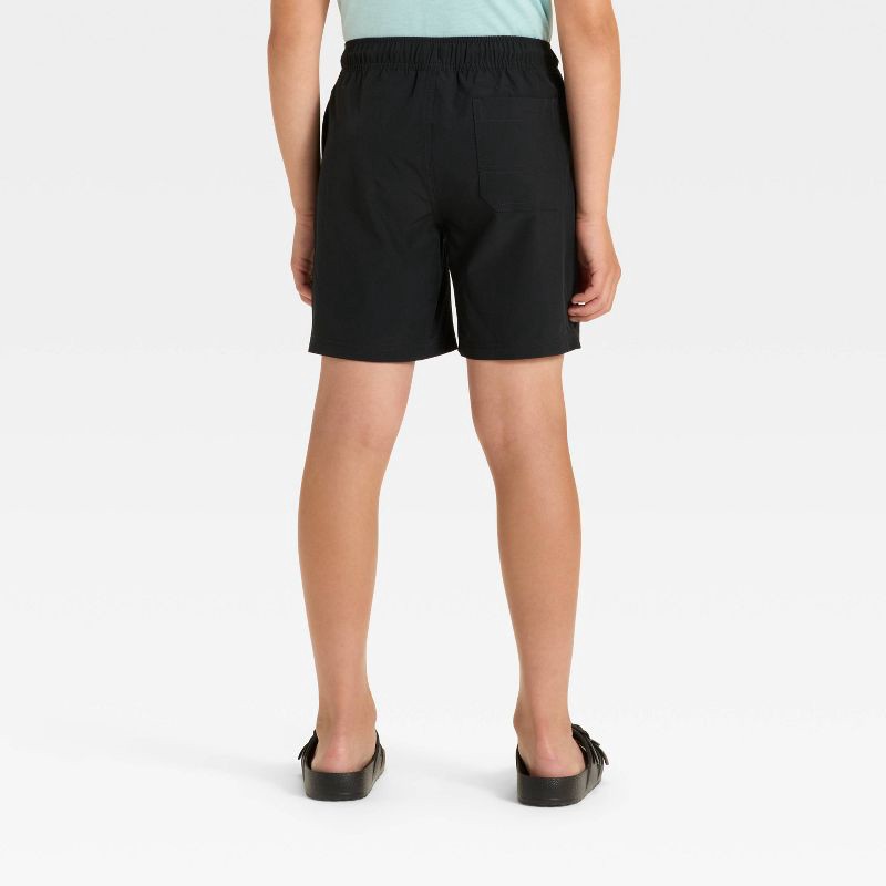 slide 2 of 3, Boys' Quick Dry 'Above the Knee' Pull-On Shorts - Cat & Jack™ Black L, 1 ct