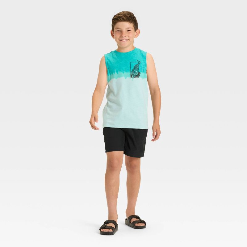 slide 3 of 3, Boys' Quick Dry 'Above the Knee' Pull-On Shorts - Cat & Jack™ Black L, 1 ct