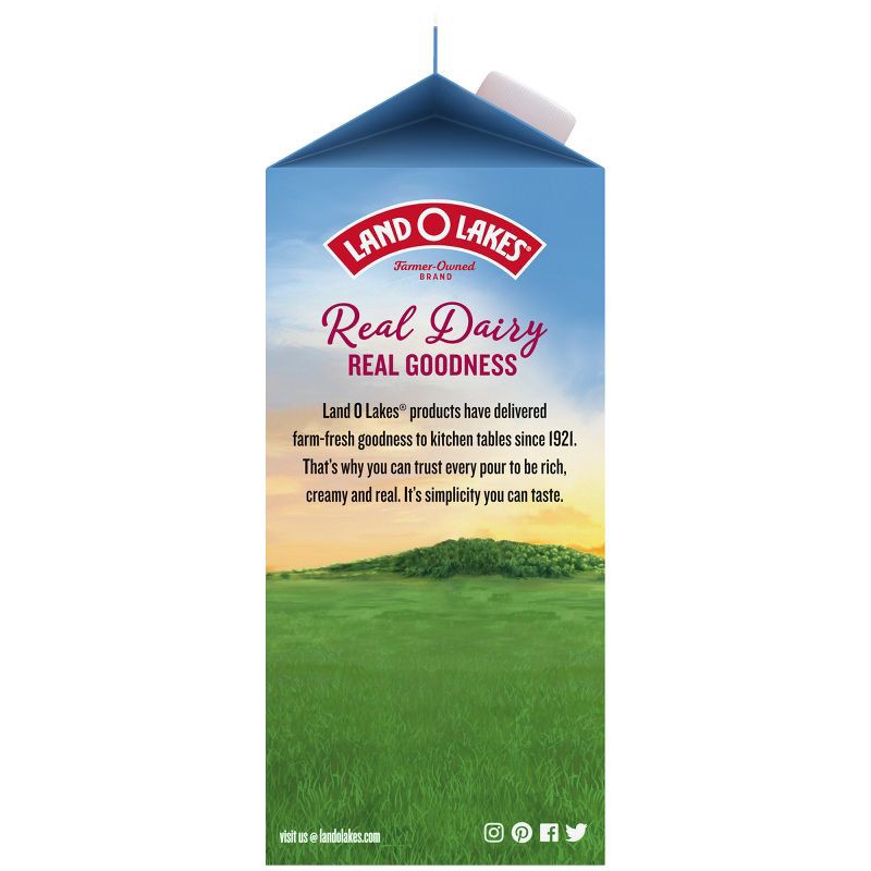 slide 9 of 9, Land O'Lakes Unflavored Half and Half - 64 fl oz, 64 fl oz