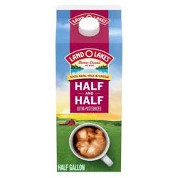 Land O'Lakes Unflavored Half and Half - 64 fl oz