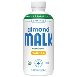 MALK Organics Unsweetened Almond Vanilla Milk - 28 fl oz