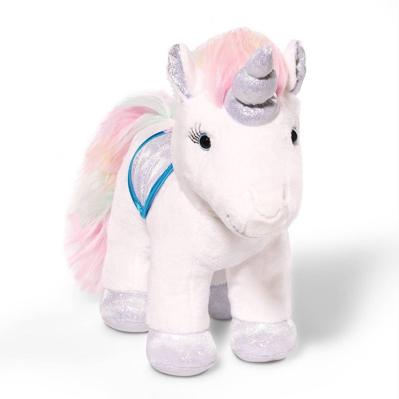 slide 5 of 5, Pucci Pals Plush with Purse Rainbow Glam Bag & Sparkly Unicorn: Stuffed Fantasy Animal Set, Pets Theme, 9" Height, 1 ct