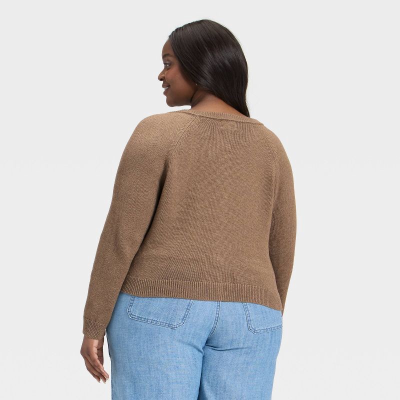 slide 2 of 3, Women's Button-Down Cardigan Sweater - Universal Thread™ Brown XXL, 1 ct