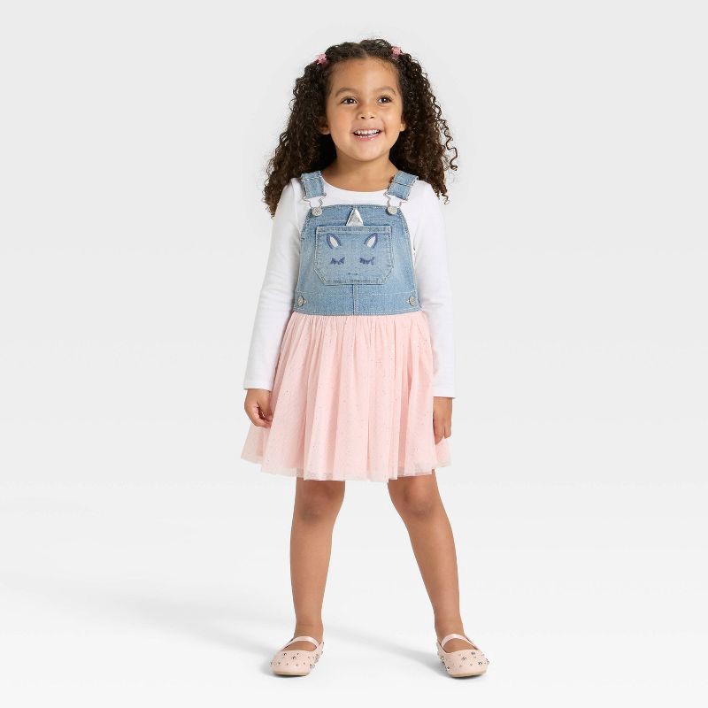 slide 4 of 5, OshKosh B'gosh Toddler Girls' Unicorn Tulle Skirtall - 4T, 1 ct
