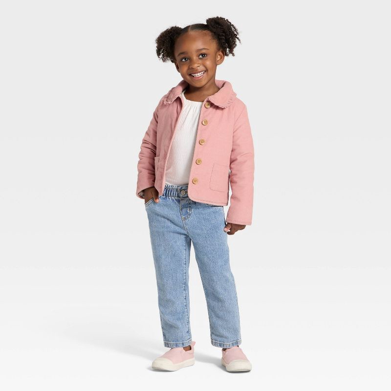 slide 3 of 4, OshKosh B'gosh Toddler Girls' Corduroy Jacket - Pink 12M, 1 ct