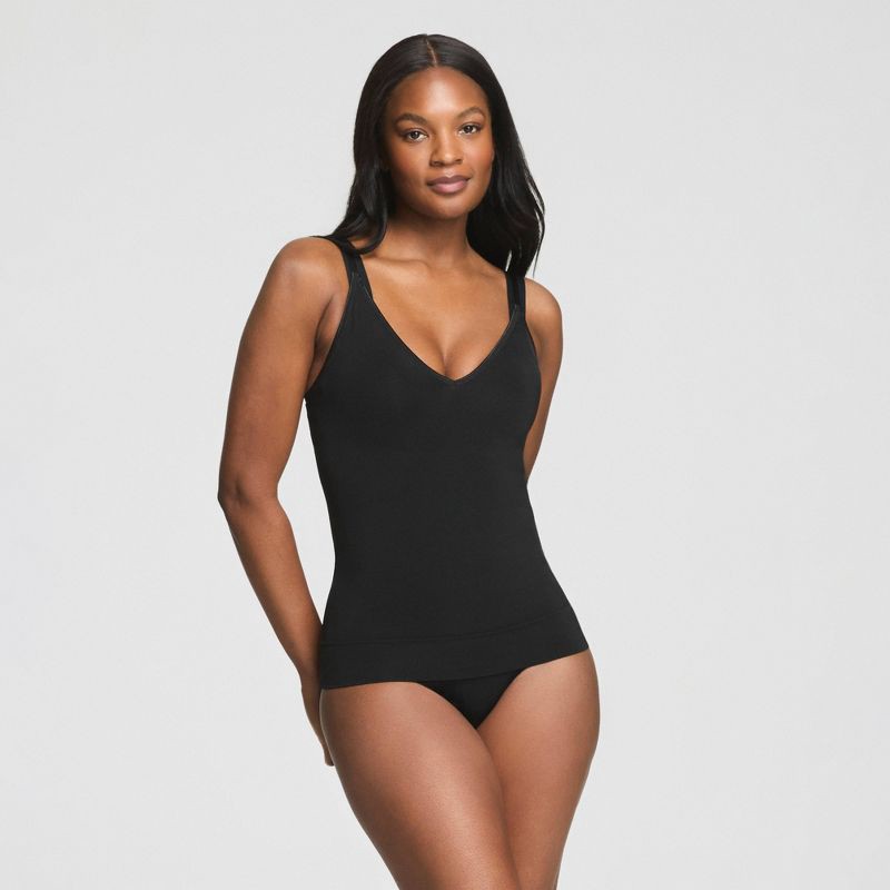 slide 2 of 4, ASSETS by SPANX Women's Remarkable Results Cami - Black 1X, 1 ct