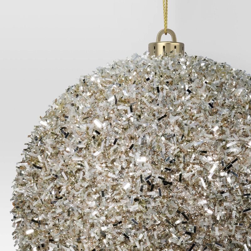 slide 3 of 3, Christmas Tinsel Ball Ornament - Wondershop™, 1 ct