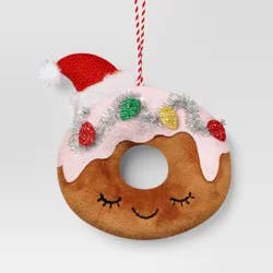6" Christmas Fabric Donut Ornament - Wondershop™