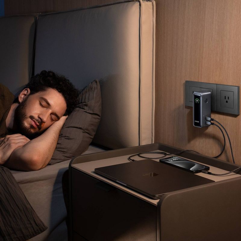 slide 8 of 8, Anker 9600mAh 65W Prime Power Bank Fusion - Black: Dual Device Charging, 240V Output, 1 ct