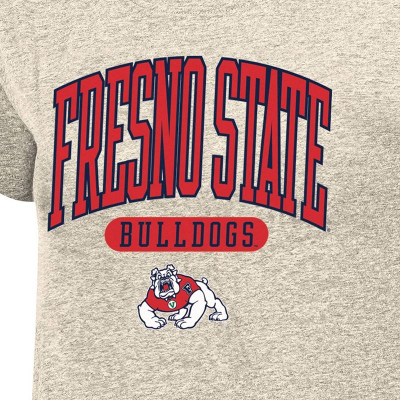 slide 3 of 3, NCAA Fresno State Bulldogs Women's Oatmeal T-Shirt - XL, 1 ct