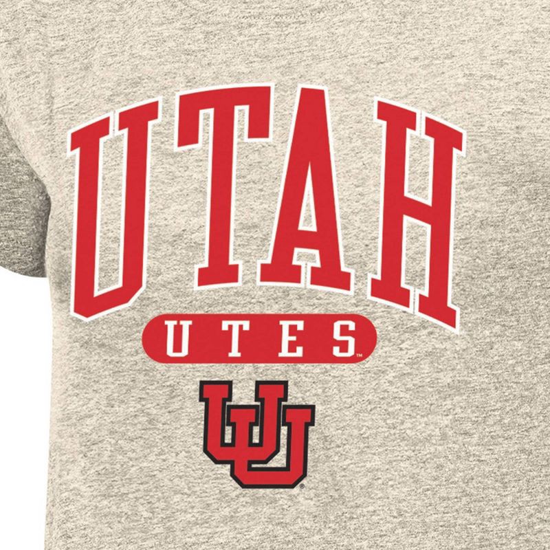 slide 3 of 3, NCAA Utah Utes Women's Oatmeal T-Shirt - XL, 1 ct