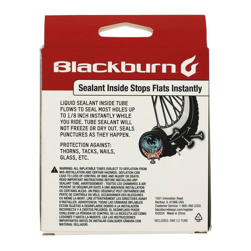 slide 2 of 3, Blackburn 26" Self Sealing Bike Tube - Black, 1 ct
