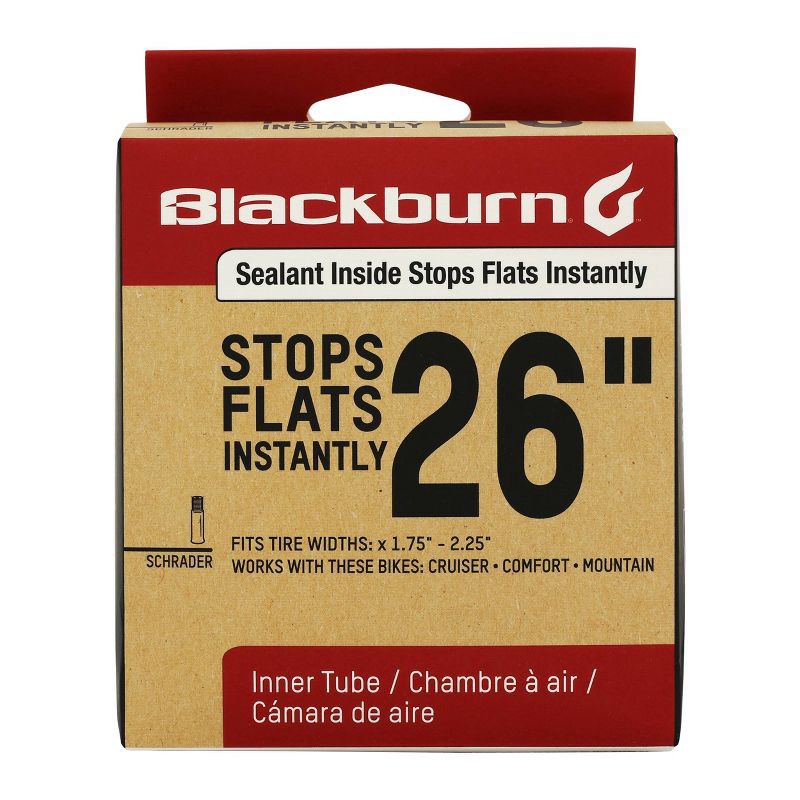 slide 1 of 3, Blackburn 26" Self Sealing Bike Tube - Black, 1 ct