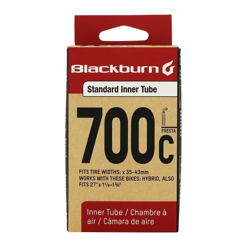slide 1 of 3, Blackburn 700c Bike Tube - Black, 1 ct