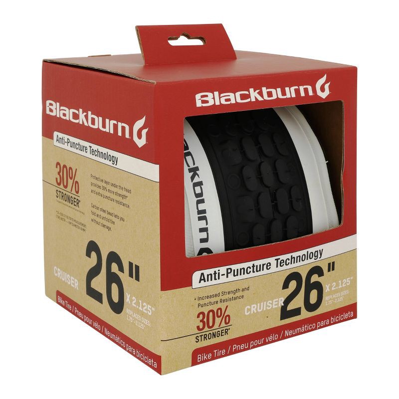 slide 1 of 5, Blackburn 26" Cruiser Bike Tire - Black, 1 ct