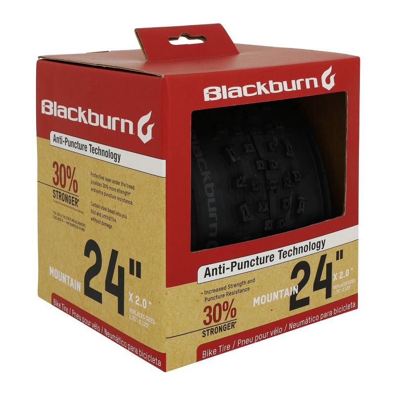 slide 1 of 5, Blackburn 24" Mountain Bike Tire - Black, 1 ct