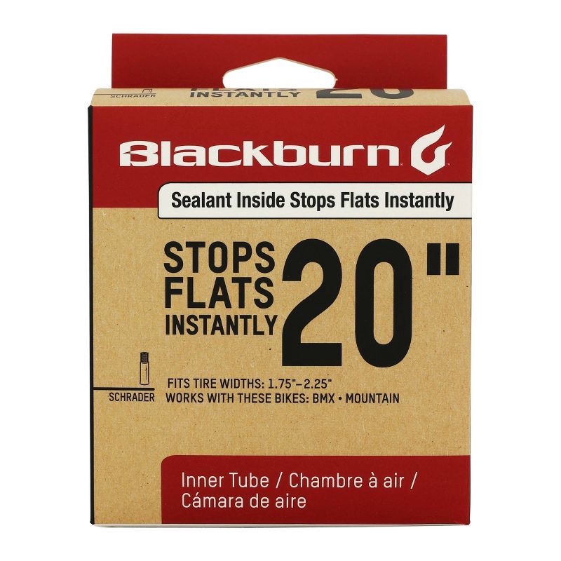 slide 1 of 3, Blackburn 20" Self Sealing Bike Tube - Black, 1 ct