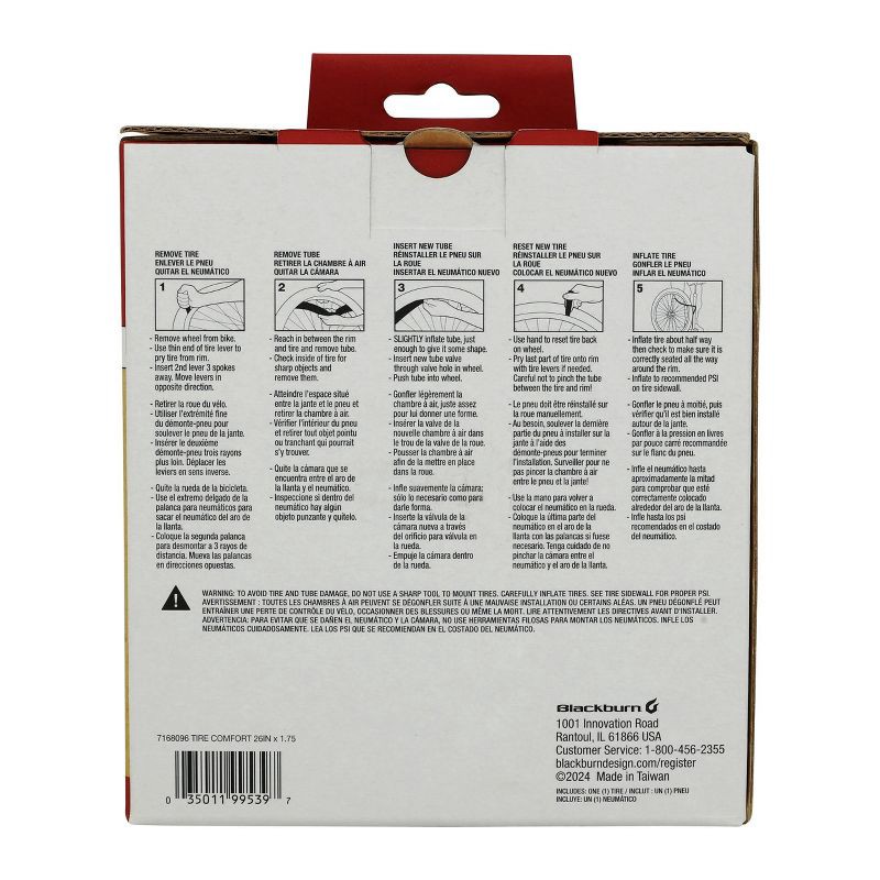 slide 3 of 5, Blackburn 26" Comfort Bike Tire - Black, 1 ct