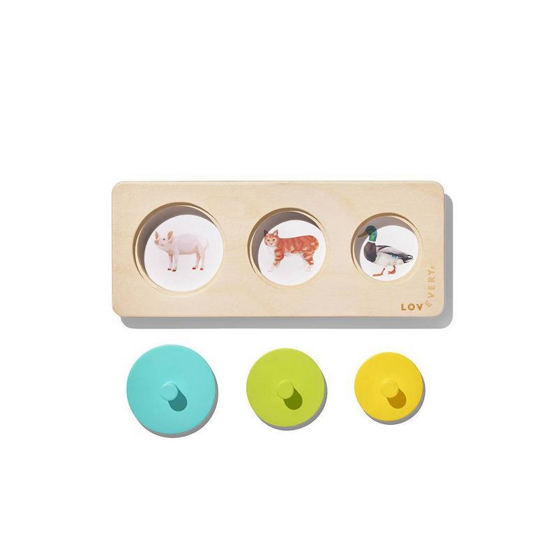 slide 5 of 8, Lovevery Things I See Puzzle - 4pc, 4 ct