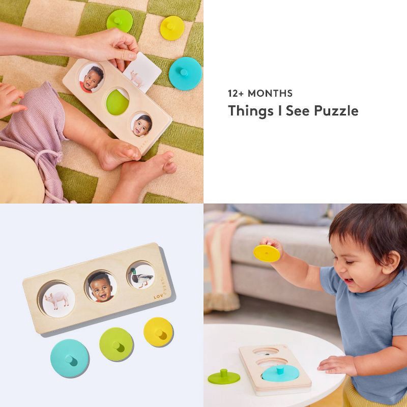 slide 6 of 8, Lovevery Things I See Puzzle - 4pc, 4 ct