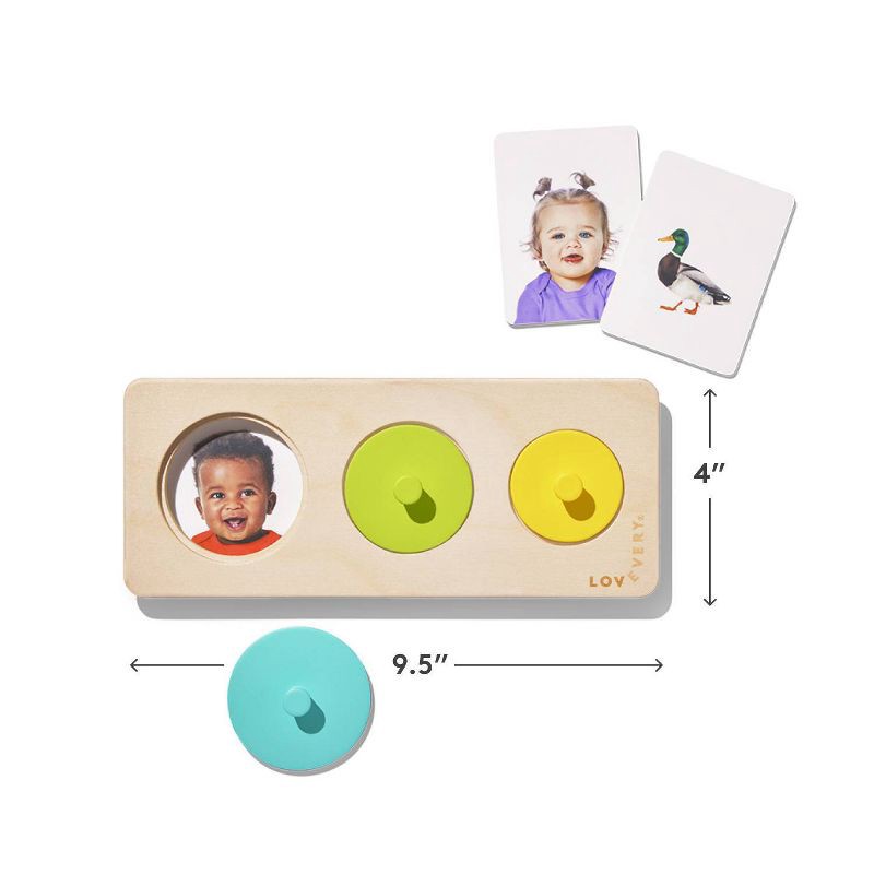 slide 7 of 8, Lovevery Things I See Puzzle - 4pc, 4 ct