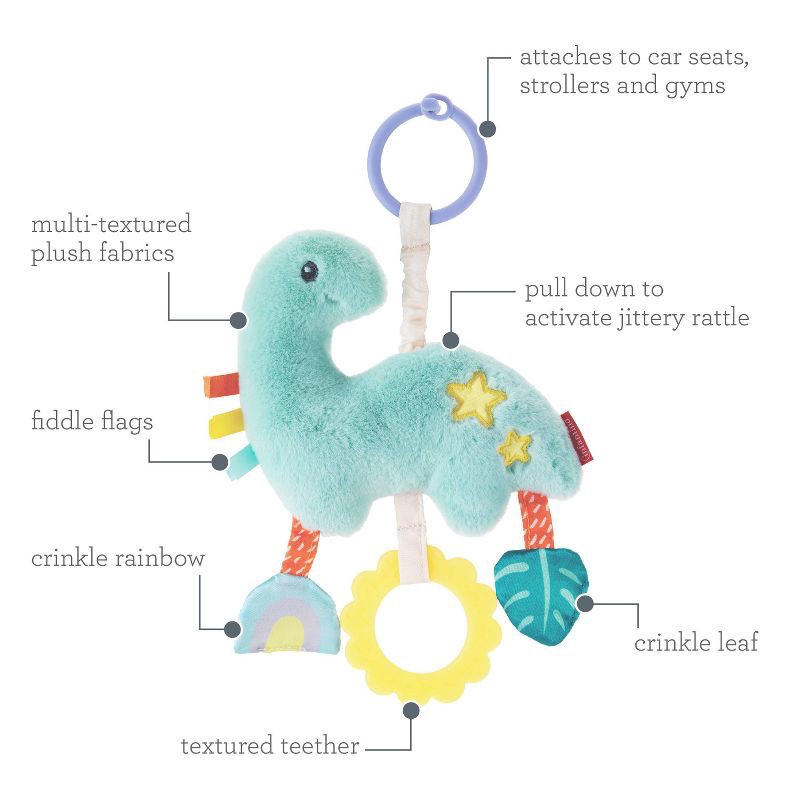 slide 5 of 9, Infantino Go Gaga Baby Jittery Toy - Dinosaur, 1 ct