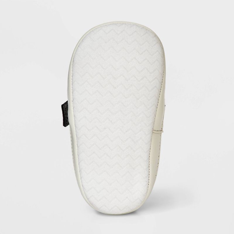 slide 4 of 4, Baby Boys' Plaid Lining Moccasin Crib Shoes - Cat & Jack™ Black 6-9M, 1 ct