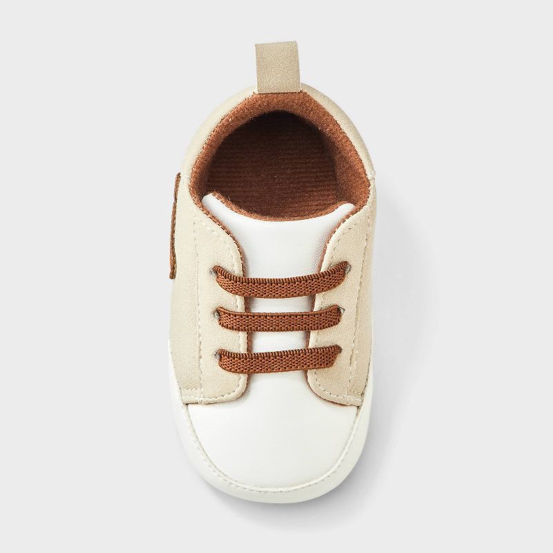 slide 2 of 4, Baby Bear Tennis Crib Shoes - Cat & Jack™ Tan 9-12M, 1 ct