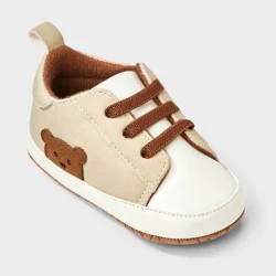 Baby Bear Tennis Crib Shoes - Cat & Jack™ Tan 9-12M