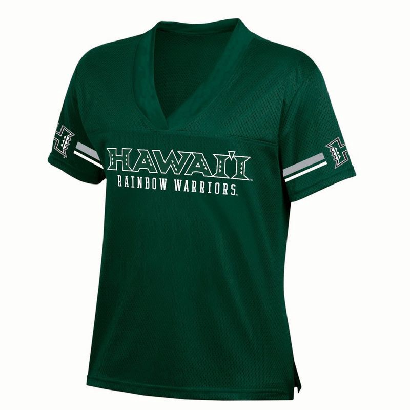 slide 1 of 3, NCAA Hawaii Rainbow Warriors Women's White Jersey - S, 1 ct
