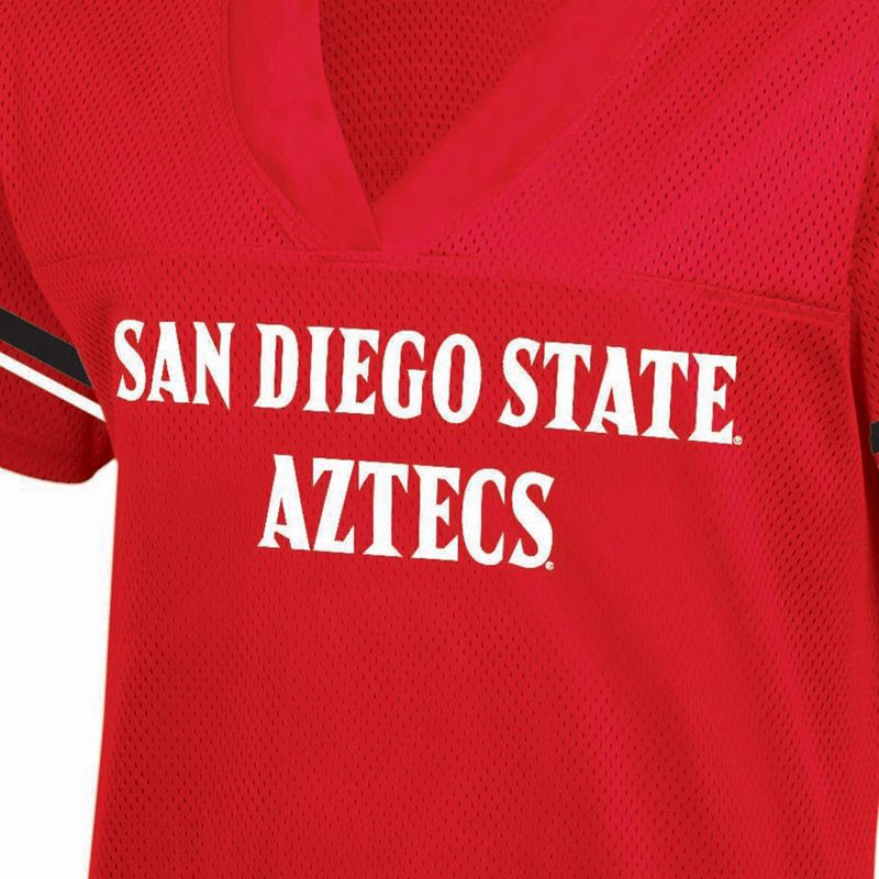 slide 3 of 3, NCAA San Diego State Aztecs Women's White Jersey - L, 1 ct