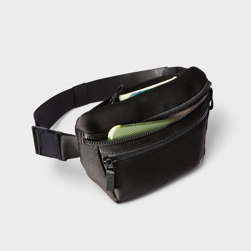 slide 3 of 4, Premium Belt Bag - All In Motion™ - Black, 1 ct