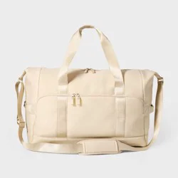 Faux Neoprene Weekender Bag - All In Motion™ - Cream