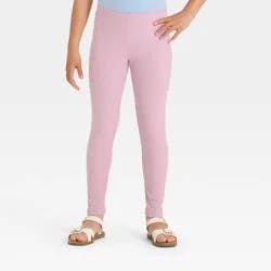 Girls' Ribbed Leggings - Cat & Jack™ Light Purple S