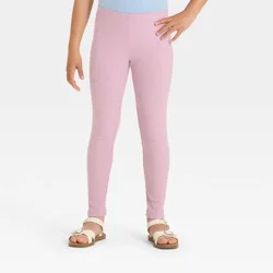 Girls' Ribbed Leggings - Cat & Jack™ Light Purple L