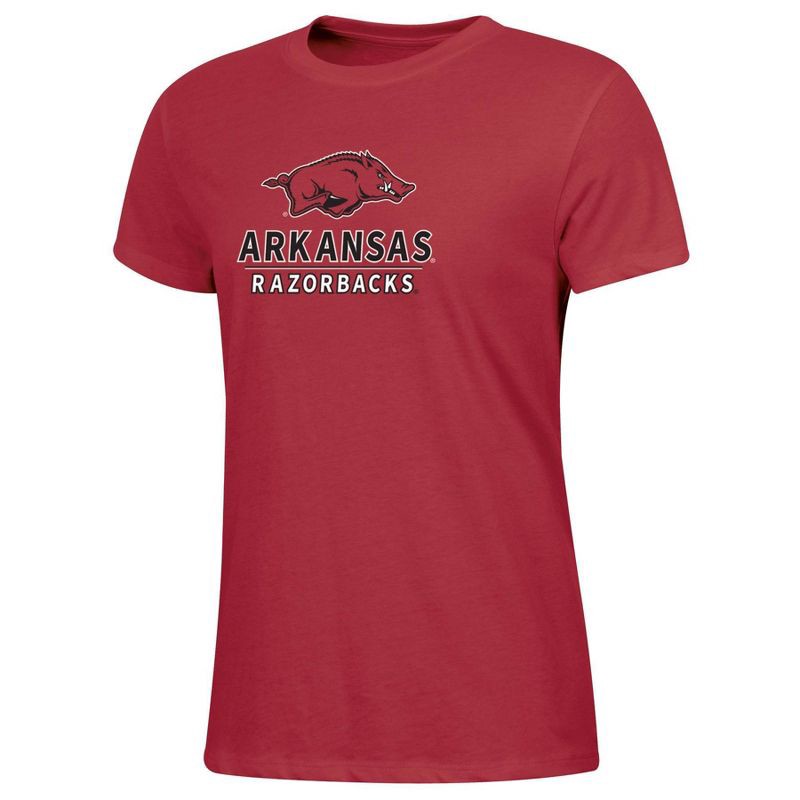 slide 1 of 3, NCAA Arkansas Razorbacks Women's Crew T-Shirt - M, 1 ct