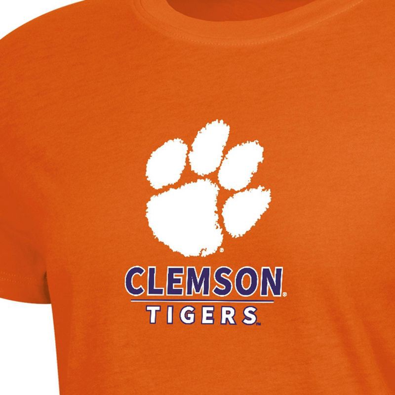 slide 3 of 3, NCAA Clemson Tigers Women's Crew T-Shirt - S, 1 ct