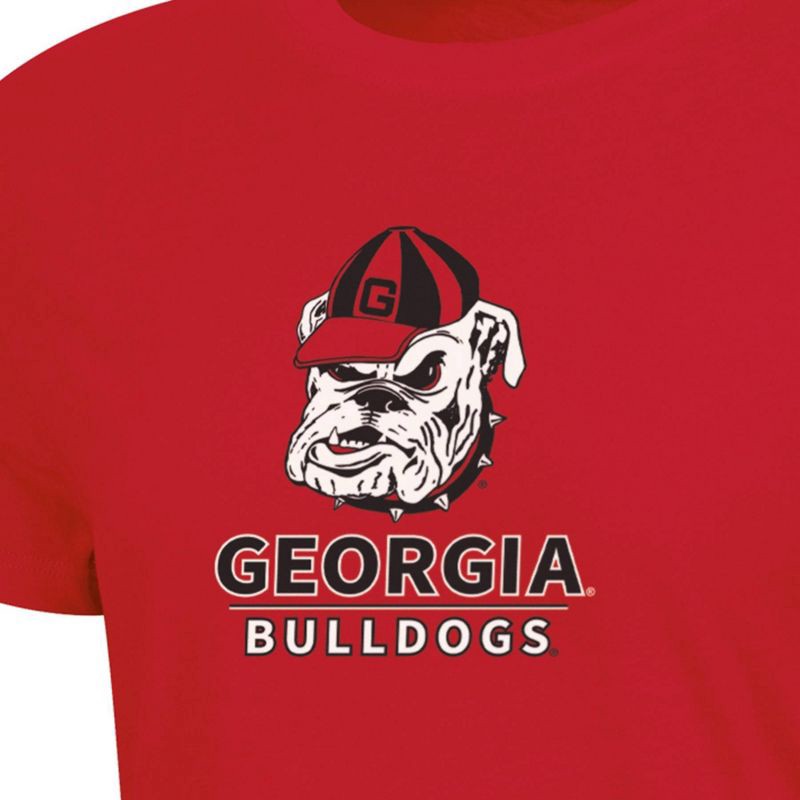 slide 3 of 3, NCAA Georgia Bulldogs Women's Crew T-Shirt - L, 1 ct