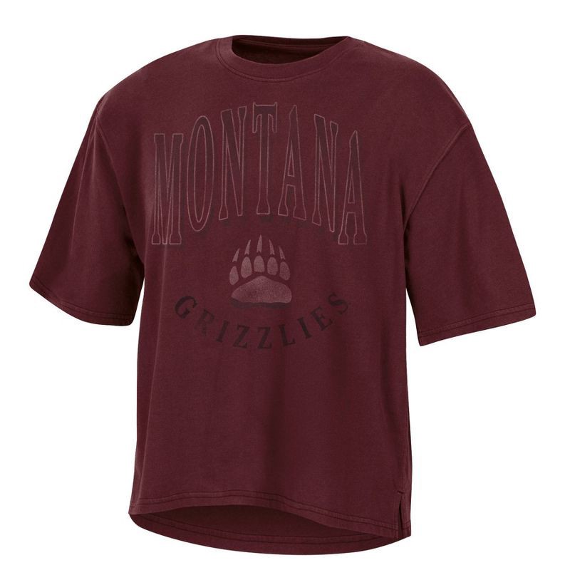slide 1 of 3, NCAA Montana Grizzlies Women's Fashion T-Shirt - M: Lightweight Cotton-Polyester Jersey, 1 ct