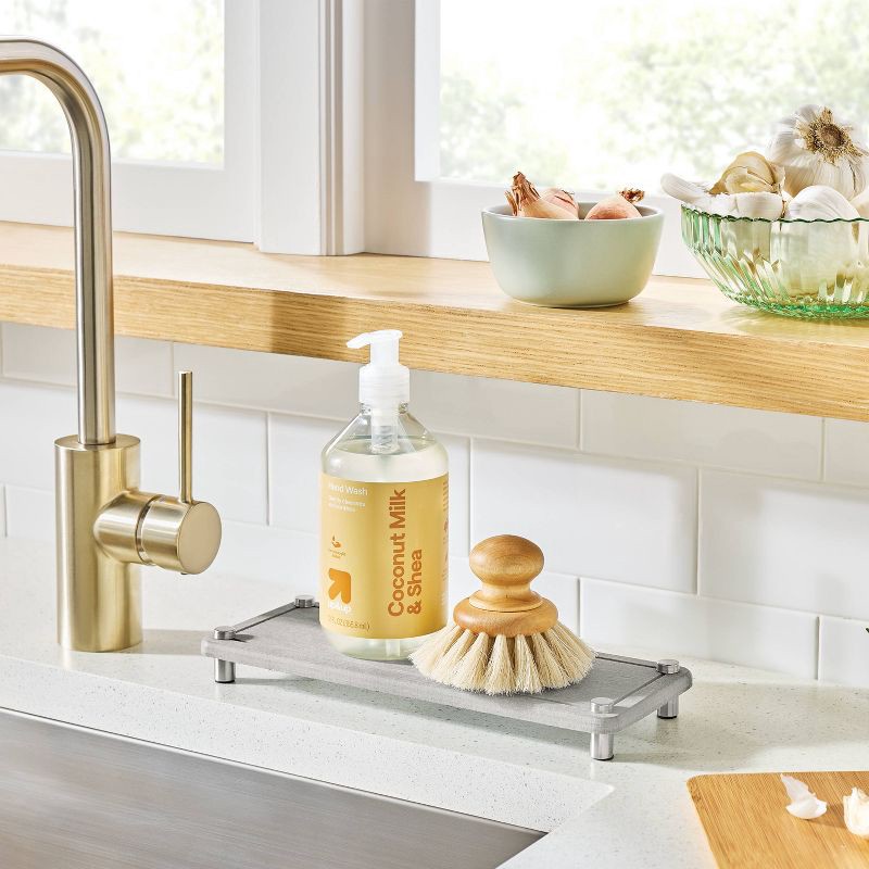 slide 2 of 3, Diatomite Quick Dry Tray and Sink Caddy Gray - Brightroom™, 1 ct