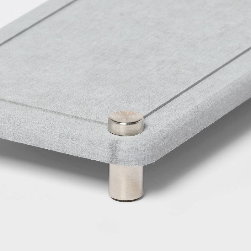 slide 3 of 3, Diatomite Quick Dry Tray and Sink Caddy Gray - Brightroom™, 1 ct