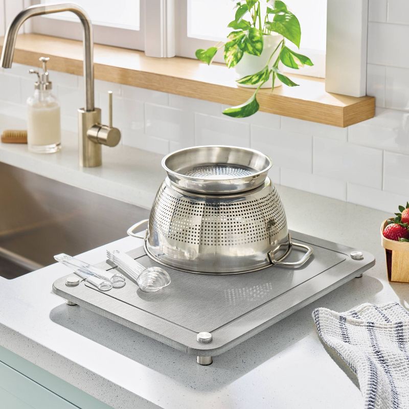 slide 2 of 3, Diatomite Quick Dry Dish Drying Mat Gray - Brightroom™, 1 ct