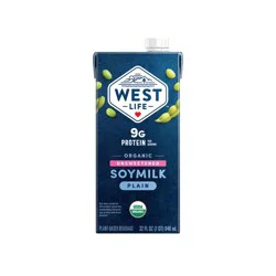 West Life Organic Unsweetened Plain Shelf Stable Soy Milk - 32 fl oz