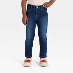 Toddler Girls' Denim Jeggings - Cat & Jack™ Dark Wash 4T