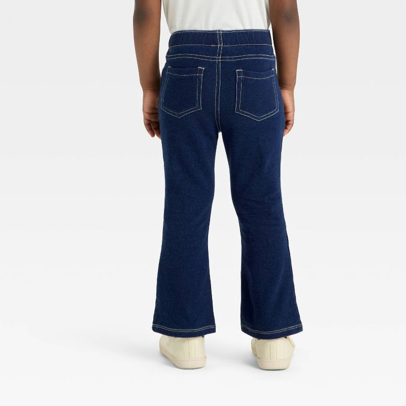 slide 2 of 3, Toddler Girls' Flare Jeggings - Cat & Jack™ Dark Wash 2T, 1 ct