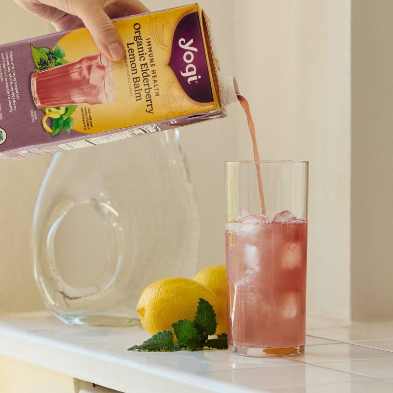 slide 5 of 7, Yogi Organic Elderberry Lemon Balm Herbal Tea Concentrate - 32 fl oz, 32 fl oz