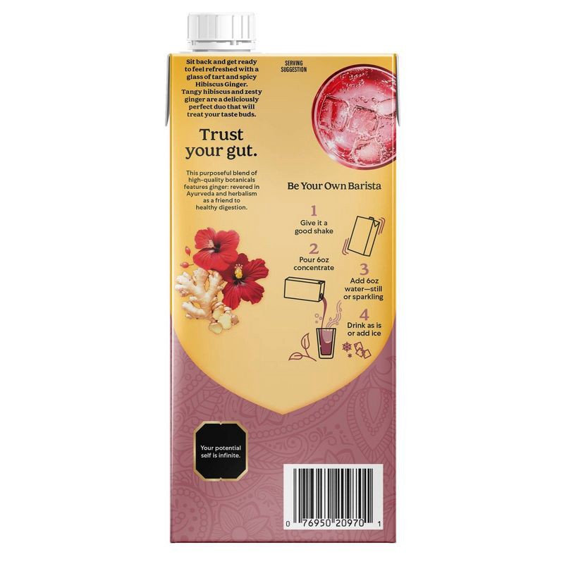 slide 2 of 7, Yogi Organic Hibiscus Ginger Herbal Tea Concentrate - 32 fl oz, 32 fl oz