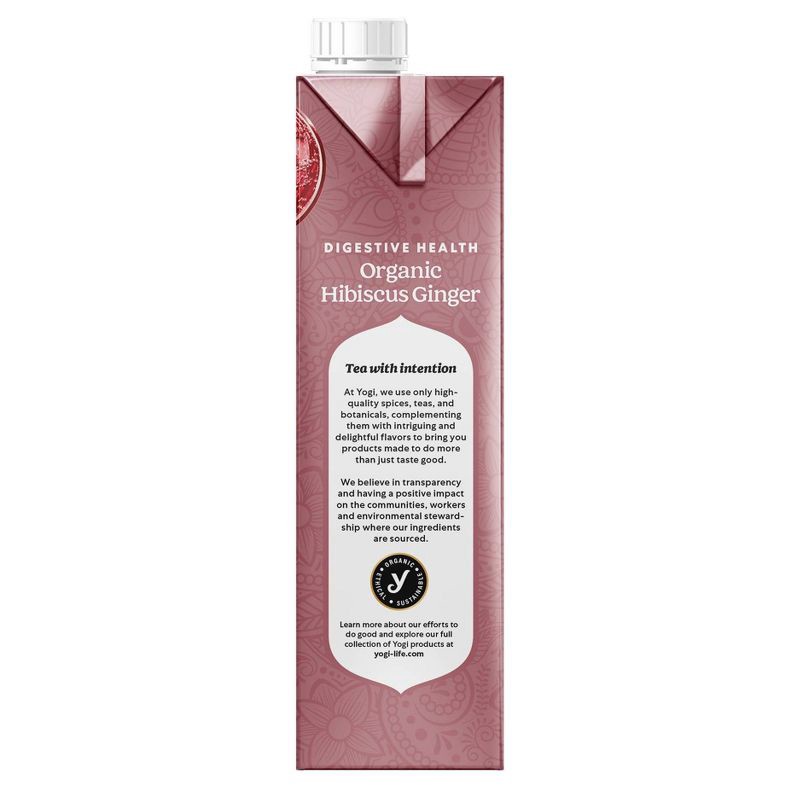 slide 3 of 7, Yogi Organic Hibiscus Ginger Herbal Tea Concentrate - 32 fl oz, 32 fl oz
